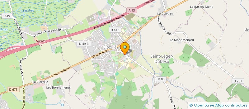 localisation de l'entreprise SARL DOZULE MOTOCULTURE à DOZULE