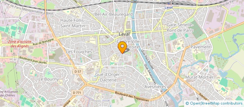 localisation de l'entreprise SARL DPFH RESTAURATION à LAVAL