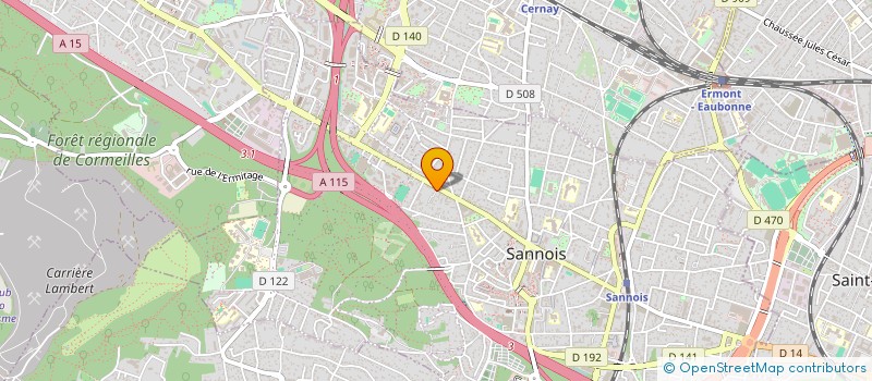 localisation de l'entreprise SARL DPMCM à SANNOIS