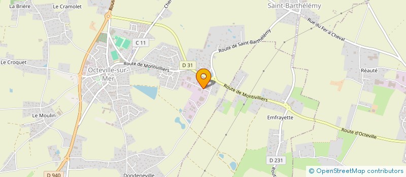 localisation de l'entreprise SARL DPS  OCTEVILLE-SUR-MER