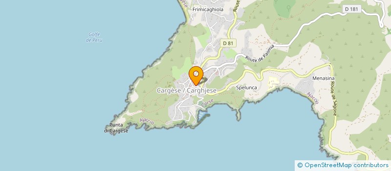 localisation de l'entreprise SARL DRAGACCI ET FRERES à CARGESE
