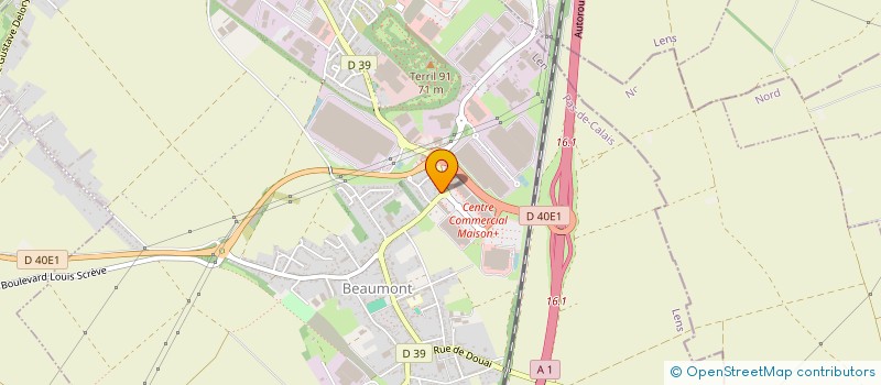 localisation de l'entreprise SARL DRAMETZ  HENIN-BEAUMONT