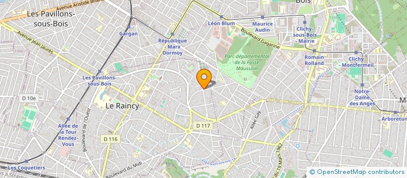localisation de l'entreprise SARL DRAY à LE RAINCY