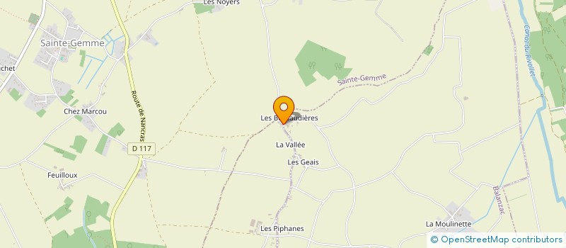 localisation de l'entreprise SARL DRILLAUD  BALANZAC