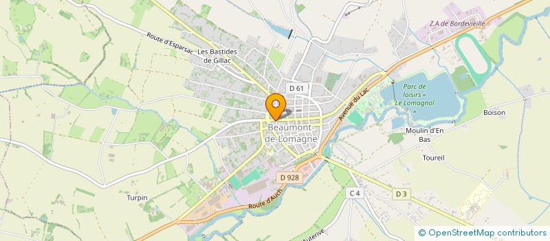 localisation de l'entreprise SARL DROGUERIE CANDELON à BEAUMONT-DE-LOMAGNE