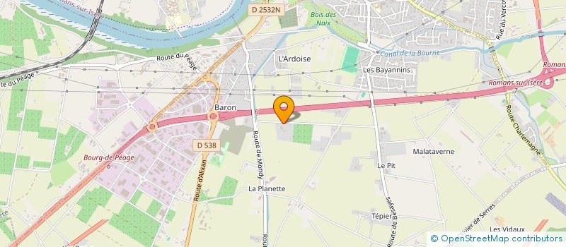 localisation de l'entreprise SARL DROM BLEU à BOURG-DE-PEAGE
