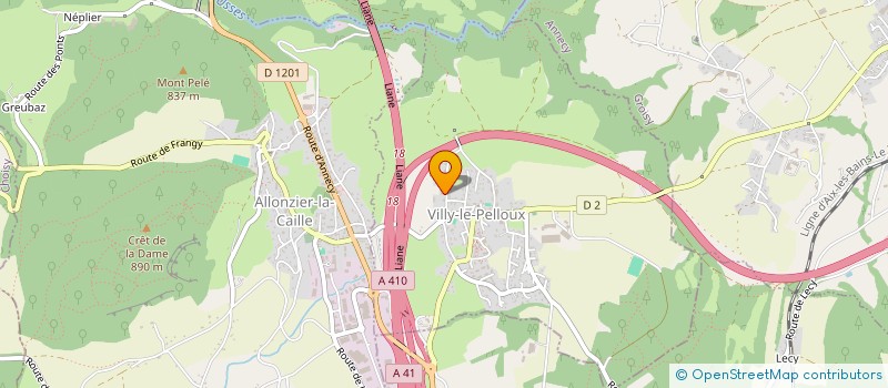 localisation de l'entreprise SARL DRONE VISUAL INSPECTION à VILLY-LE-PELLOUX
