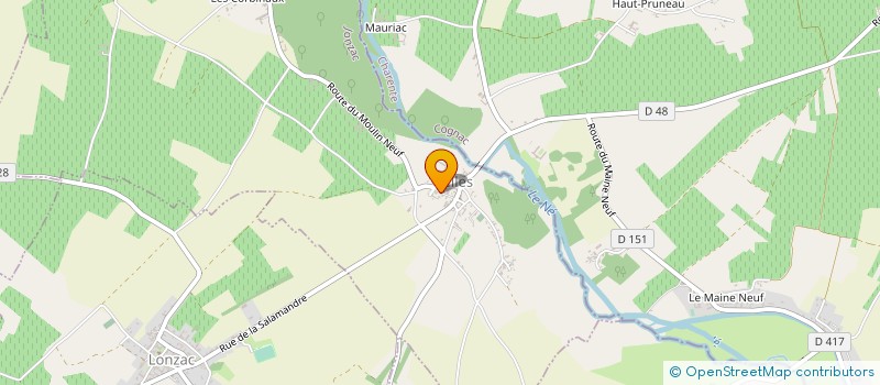 localisation de l'entreprise SARL DROUINAUD à CELLES