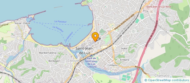 localisation de l'entreprise SARL DS CHAUSSURES à SAINT-JEAN-DE-LUZ
