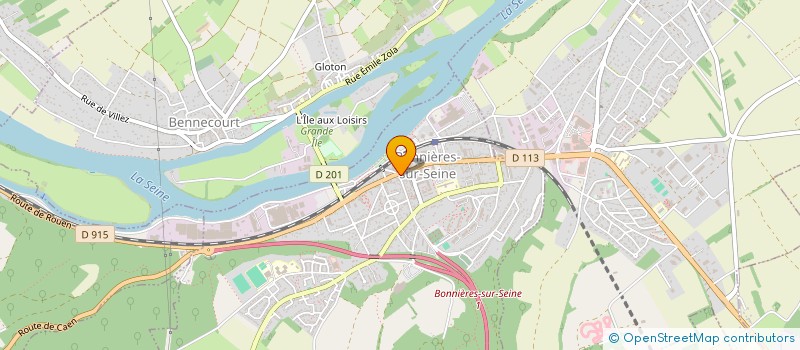 localisation de l'entreprise SARL DSA  BONNIERES-SUR-SEINE