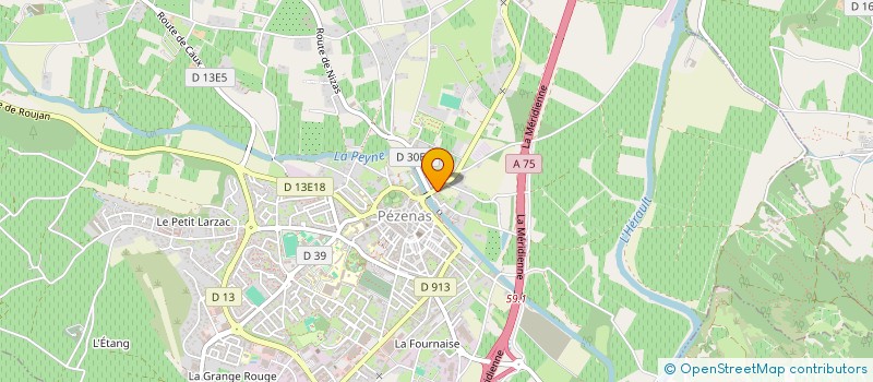 localisation de l'entreprise SARL DSD à PEZENAS