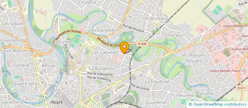 localisation de l'entreprise SARL DSG CANDIDO à NIORT