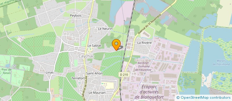 localisation de l'entreprise SARL DTBF à BLANQUEFORT