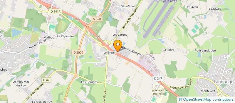 localisation de l'entreprise SARL DTPL DISTRIBUTILN TRANSMISSION PL à VERNEUIL-SUR-VIENNE