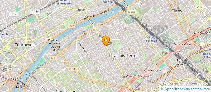 localisation de l'entreprise SARL DU 2 AVENUE LEOPOLD II à LEVALLOIS-PERRET