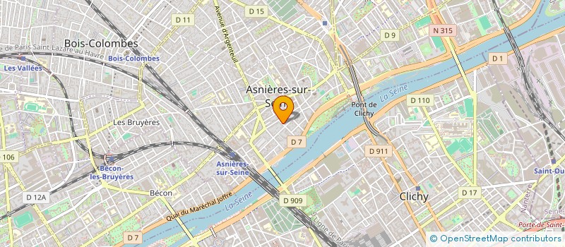 localisation de l'entreprise SARL DU 20 RUE J DUSSOURD à ASNIERES-SUR-SEINE