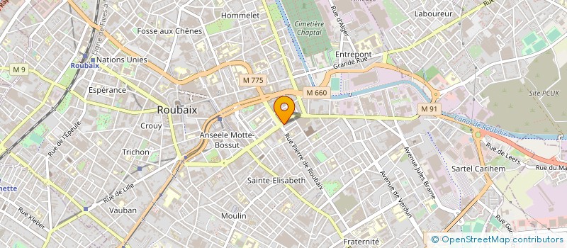 localisation de l'entreprise SARL DU 39 à ROUBAIX