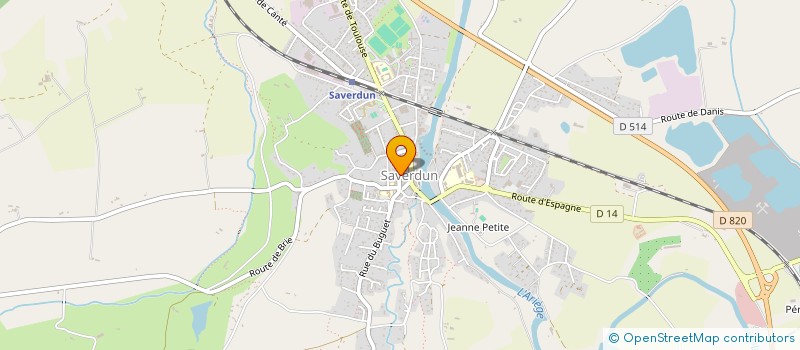 localisation de l'entreprise SARL DU 47 à SAVERDUN