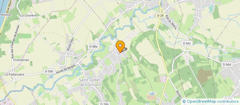 localisation de l'entreprise SARL DU BADERAND  SAINT-DIDIER-DE-FORMANS