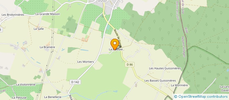 localisation de l'entreprise SARL DU BAUGEOIS à NOYANT-VILLAGES