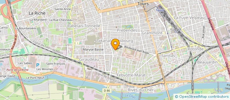 localisation de l'entreprise SARL DU BEFFROI à TOURS