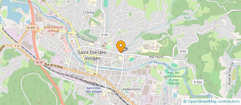 localisation de l'entreprise SARL DU BELMONT à SAINT-DIE-DES-VOSGES