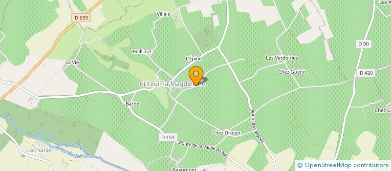 localisation de l'entreprise SARL DU BOIS BARRY à LIGNIERES-AMBLEVILLE