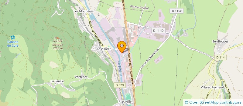 localisation de l'entreprise SARL DU BOIS NOIR à LA MURE