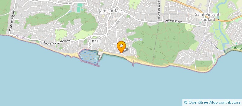 localisation de l'entreprise SARL DU BOISVINET  JARD-SUR-MER