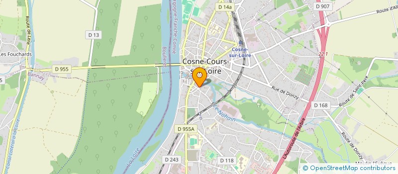 localisation de l'entreprise SARL DU BOULEVARD à COSNE-COURS-SUR-LOIRE
