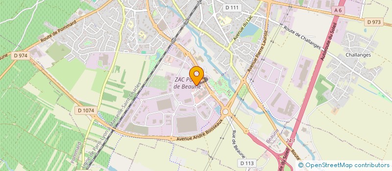 localisation de l'entreprise SARL DU BOWLING DE BEAUNE à BEAUNE