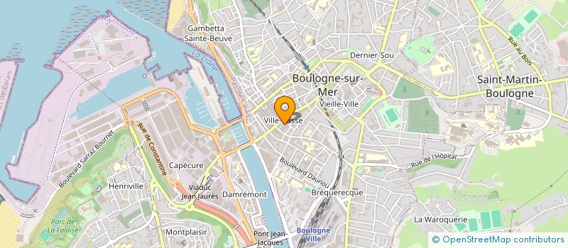 localisation de l'entreprise SARL DU CENTRE à BOULOGNE-SUR-MER