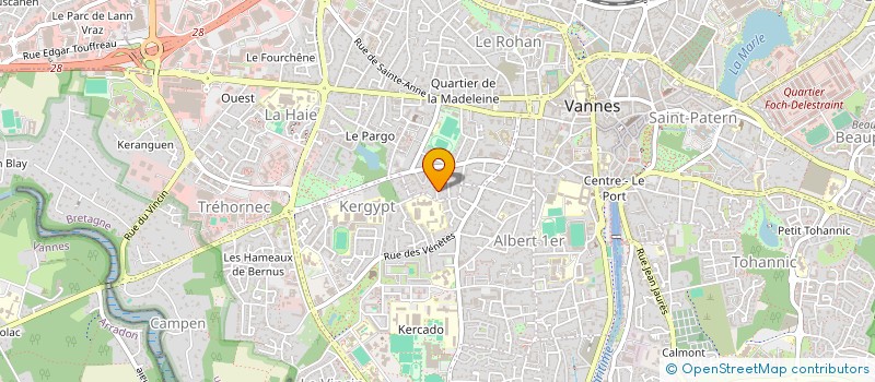 localisation de l'entreprise SARL DU CENTRE à VANNES