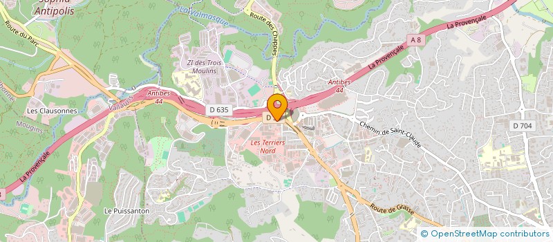 localisation de l'entreprise SARL DU CENTRE ARTISANAL ET D ACTIVITES à ANTIBES