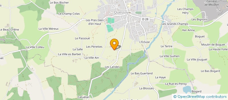 localisation de l'entreprise SARL DU CHAMP BERTRAND  QUESSOY