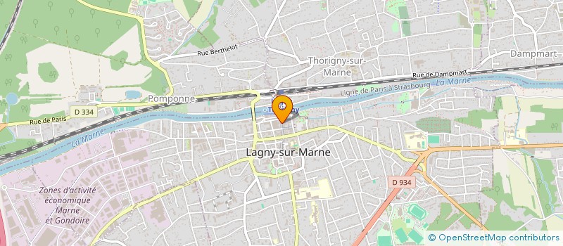 localisation de l'entreprise SARL DU CHAMP DE LA VILLE  LAGNY-SUR-MARNE