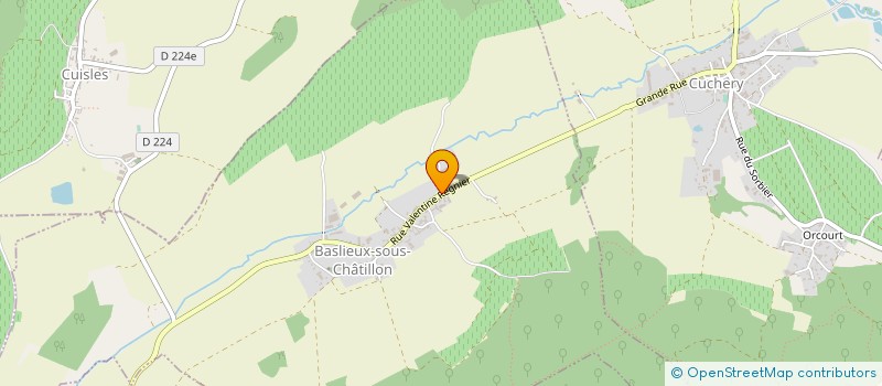 localisation de l'entreprise SARL DU CHAMPS DES GRENETS  BASLIEUX-SOUS-CHATILLON