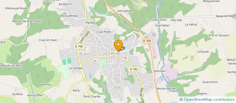 localisation de l'entreprise SARL DU CHATEAU à LE FAOUET
