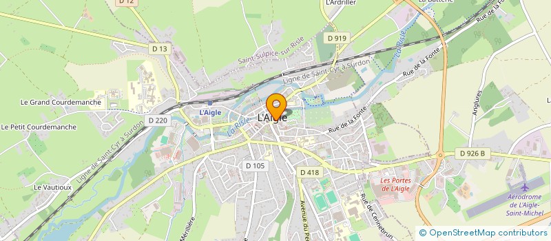 localisation de l'entreprise SARL DU CHATEAU à L'AIGLE