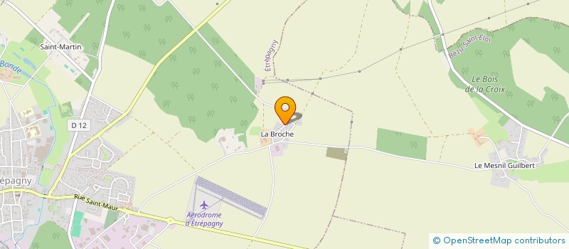 localisation de l'entreprise SARL DU CHATEAU DE LA BROCHE  ETREPAGNY