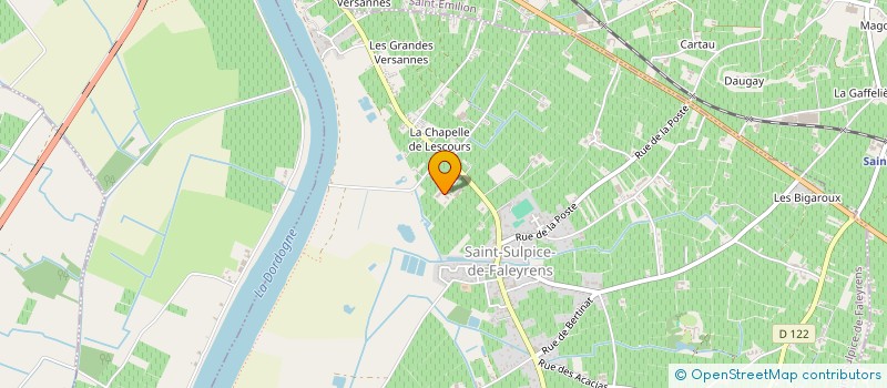 localisation de l'entreprise SARL DU CHATEAU LESCOURS  SAINT-SULPICE-DE-FALEYRENS