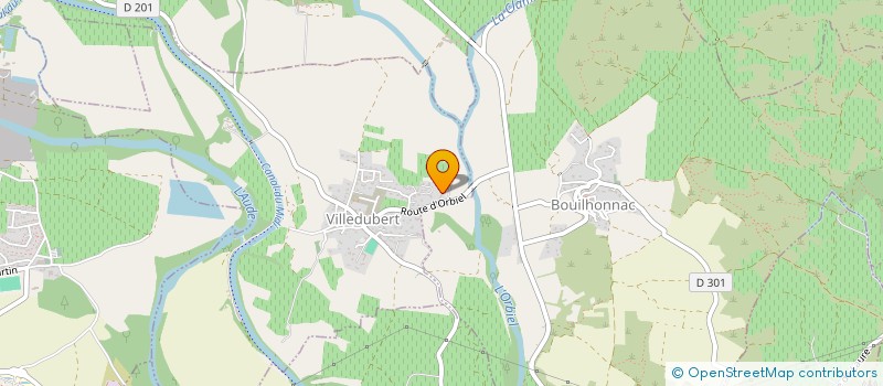 localisation de l'entreprise SARL DU CHEMIN DE LA PINEDE  VILLEDUBERT