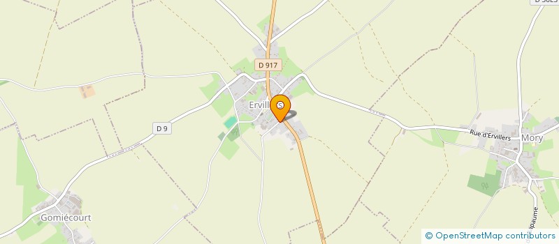 localisation de l'entreprise SARL DU CHEMIN SECRET  ERVILLERS