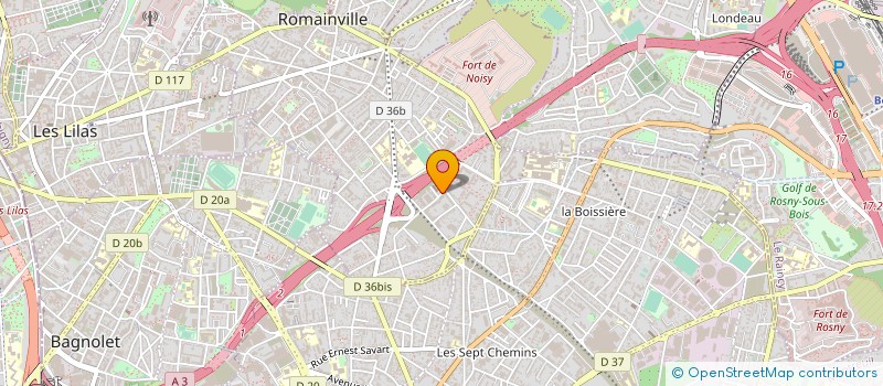 localisation de l'entreprise SARL DU CHEMIN VERT à ROMAINVILLE