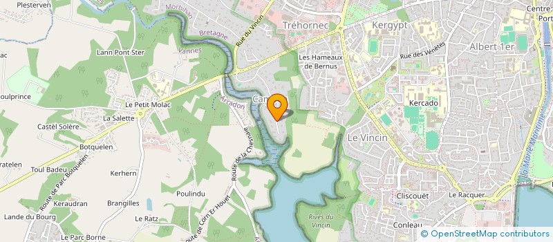 localisation de l'entreprise SARL DU CHENAL à VANNES