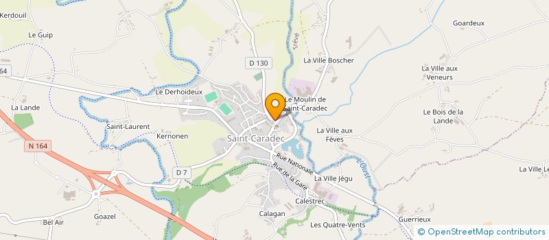 localisation de l'entreprise SARL DU CHEVAL NOIR  SAINT-CARADEC