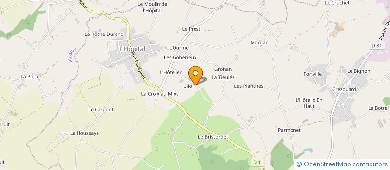 localisation de l'entreprise SARL DU CLIO  QUESSOY