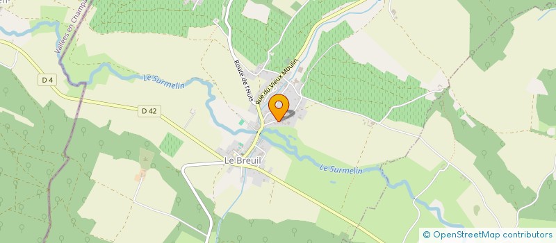 localisation de l'entreprise SARL DU CLOS ROSE  LE BREUIL