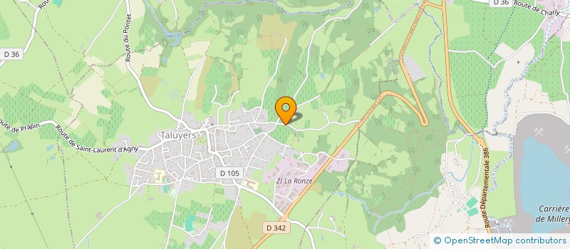 localisation de l'entreprise SARL DU CLOS SAINT MARC à TALUYERS