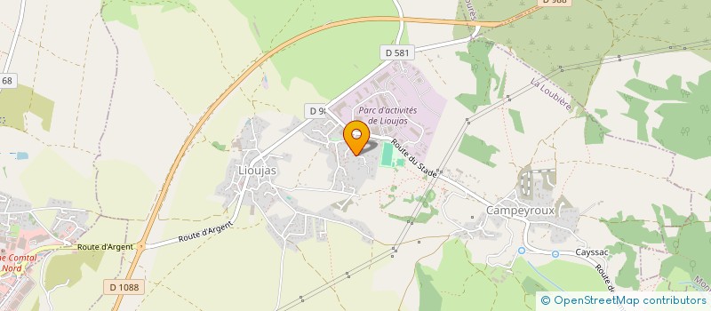 localisation de l'entreprise SARL DU COMBAL  LA LOUBIERE